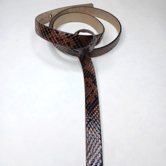 Brunello Cucinelli Snakeskin  Loop Detail Belt - Picture 4 of 8